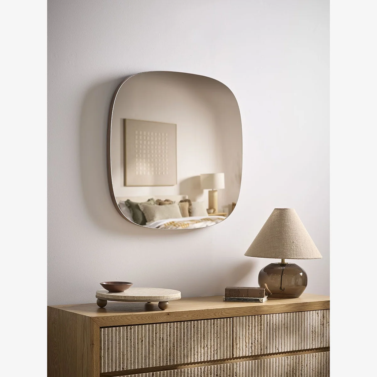 Black Walnut Framed Mirror