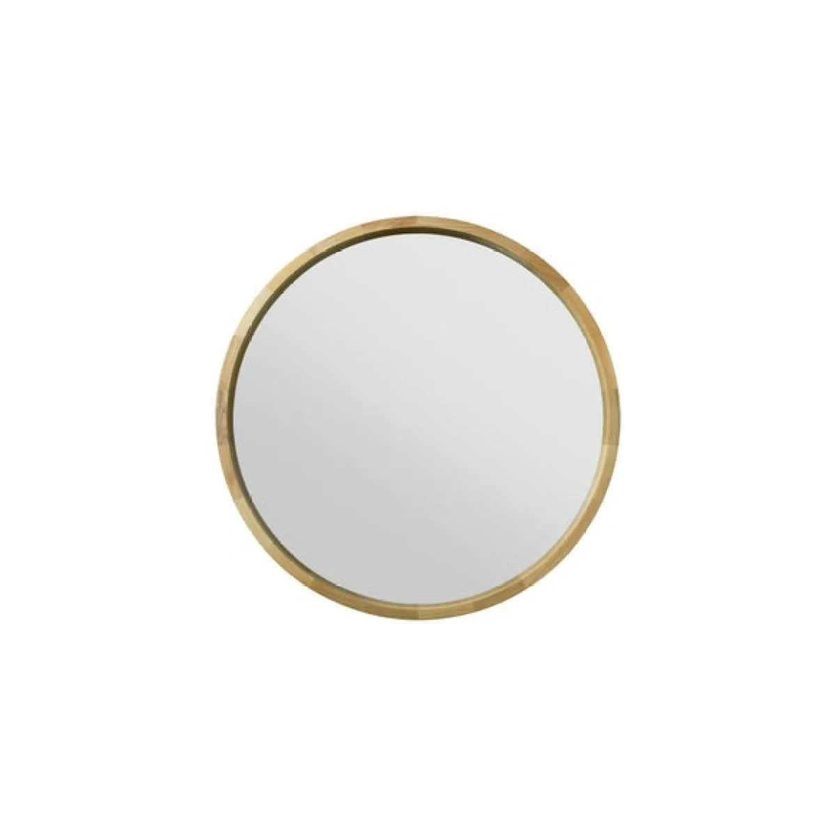 Naturalis Solid Oak Round Deep Dish Framed Mirror Brown – image 3