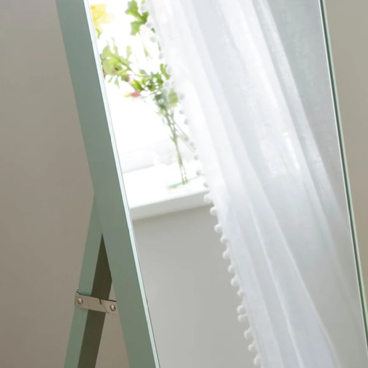 Rectangle Free Standing Full Length Mirror Green – image 2