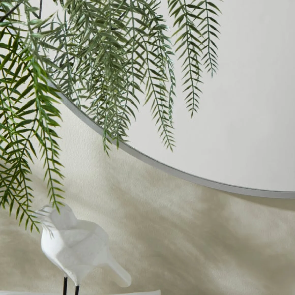 Essentials Round Mirror 70cm Silver – image 2