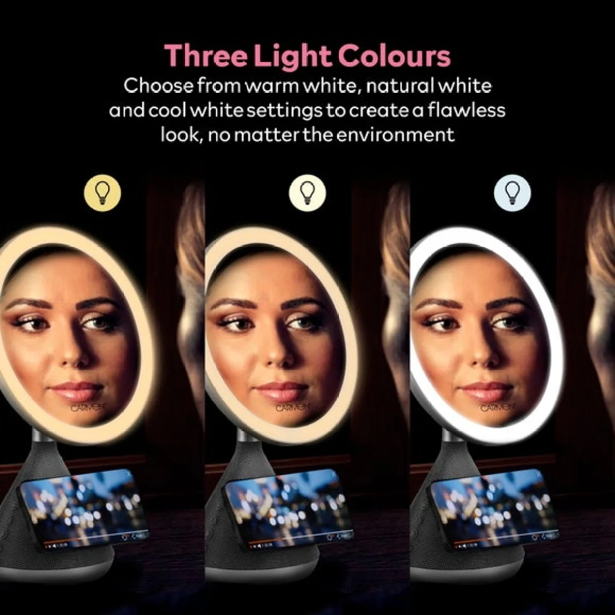 Carmen 3 in 1 Mirror Speaker Charger – image 4