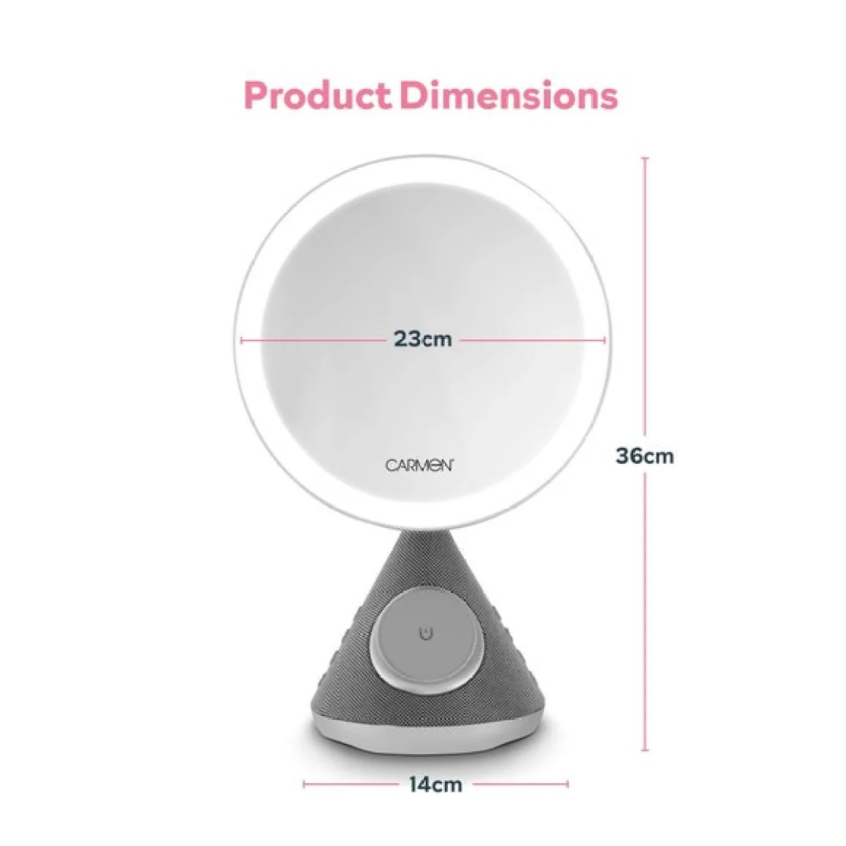 Carmen 3 in 1 Mirror Speaker Charger – image 6