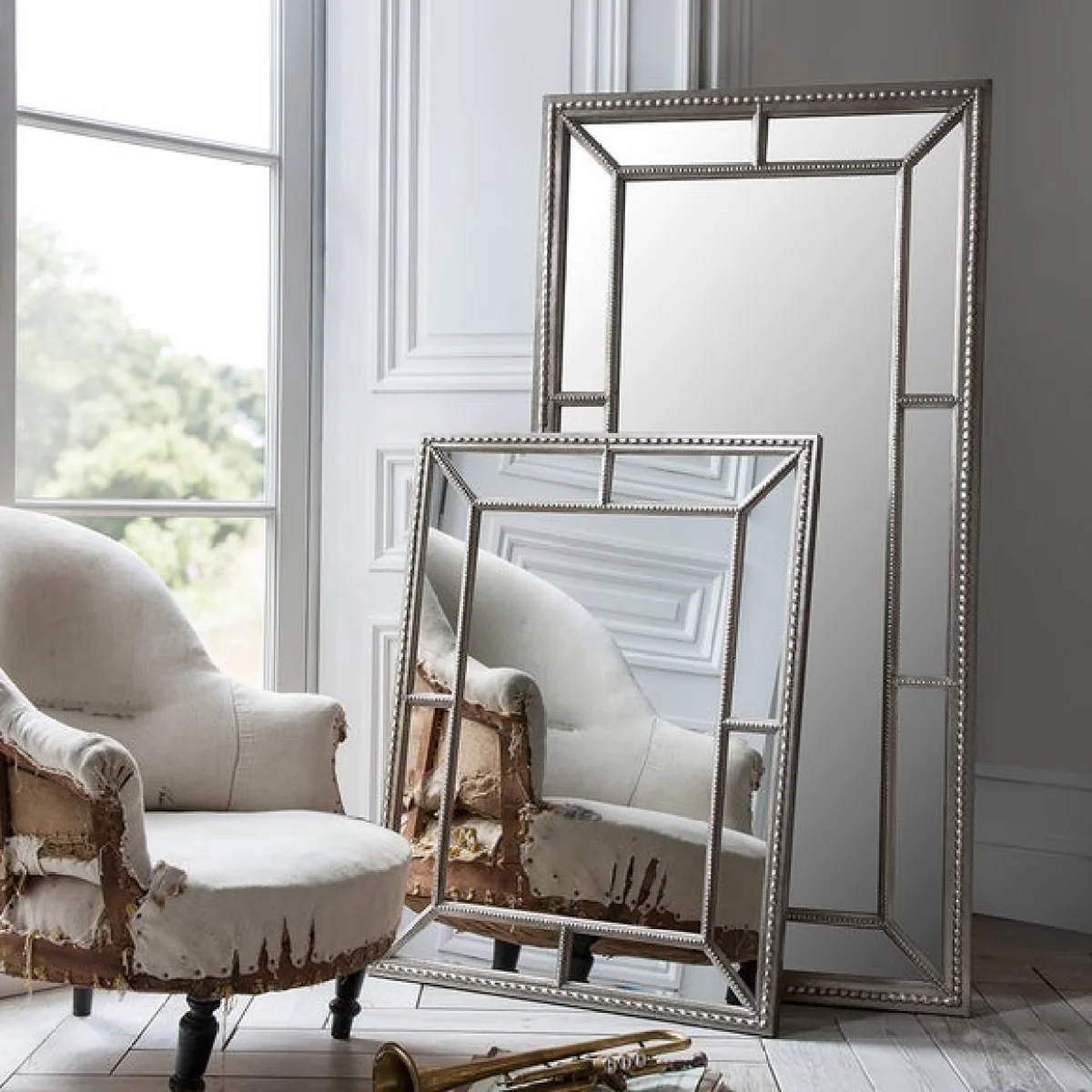 Leeton Leaner Mirror 79 x 158cm Silver – image 2