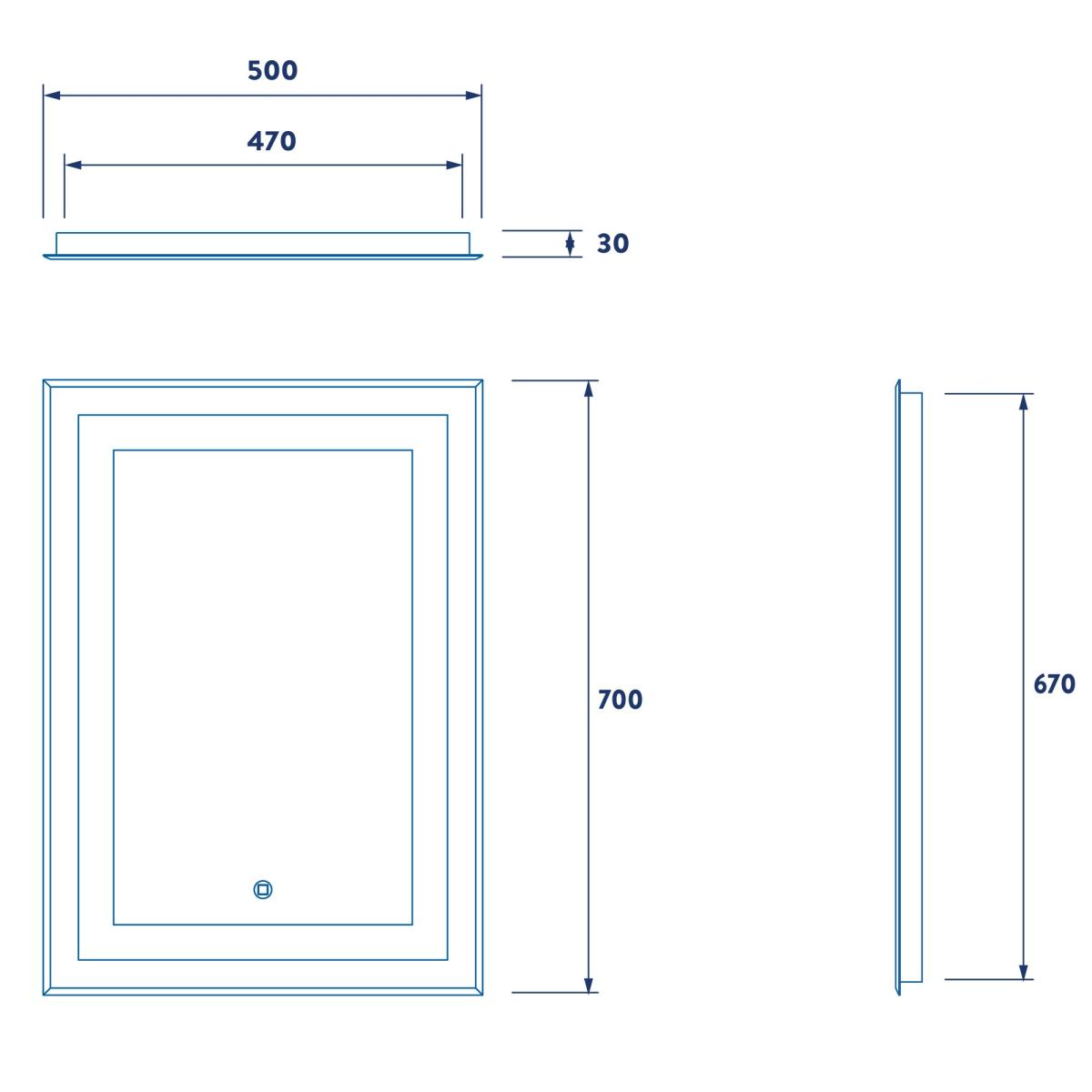 Croydex Rookley LED Wall Mirror Clear – image 4