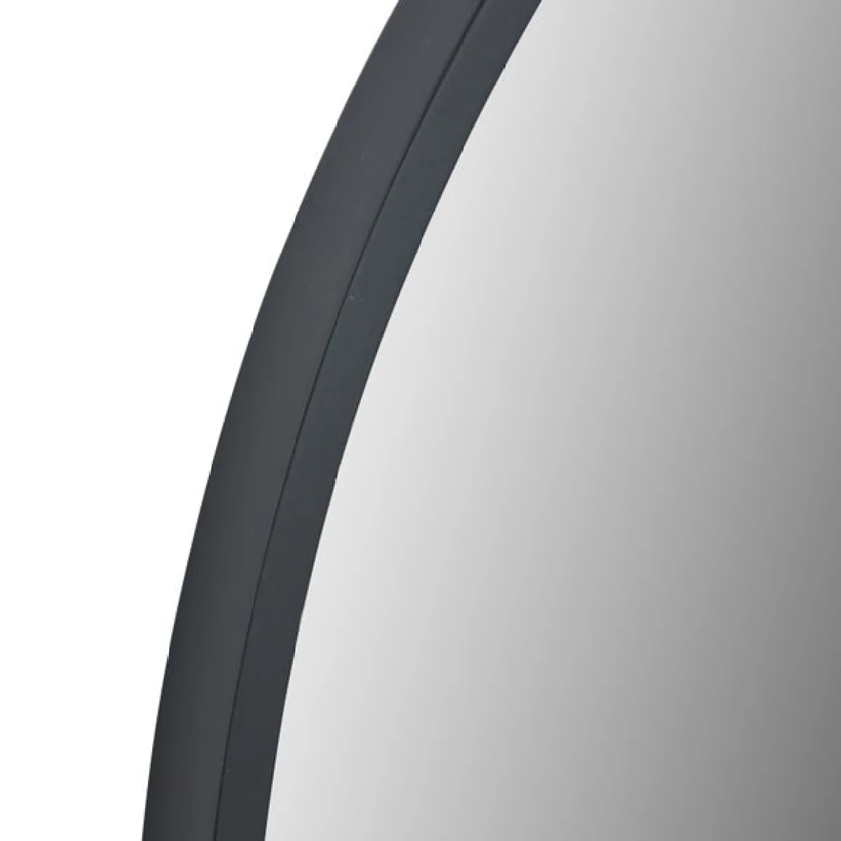 Wood Round Mirror Black – image 2