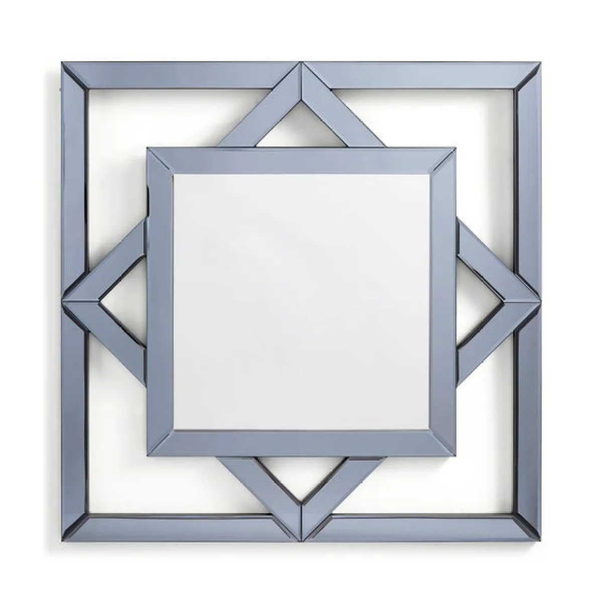 Luxe Geo Mirror, Smoked 70cm Silver – image 3