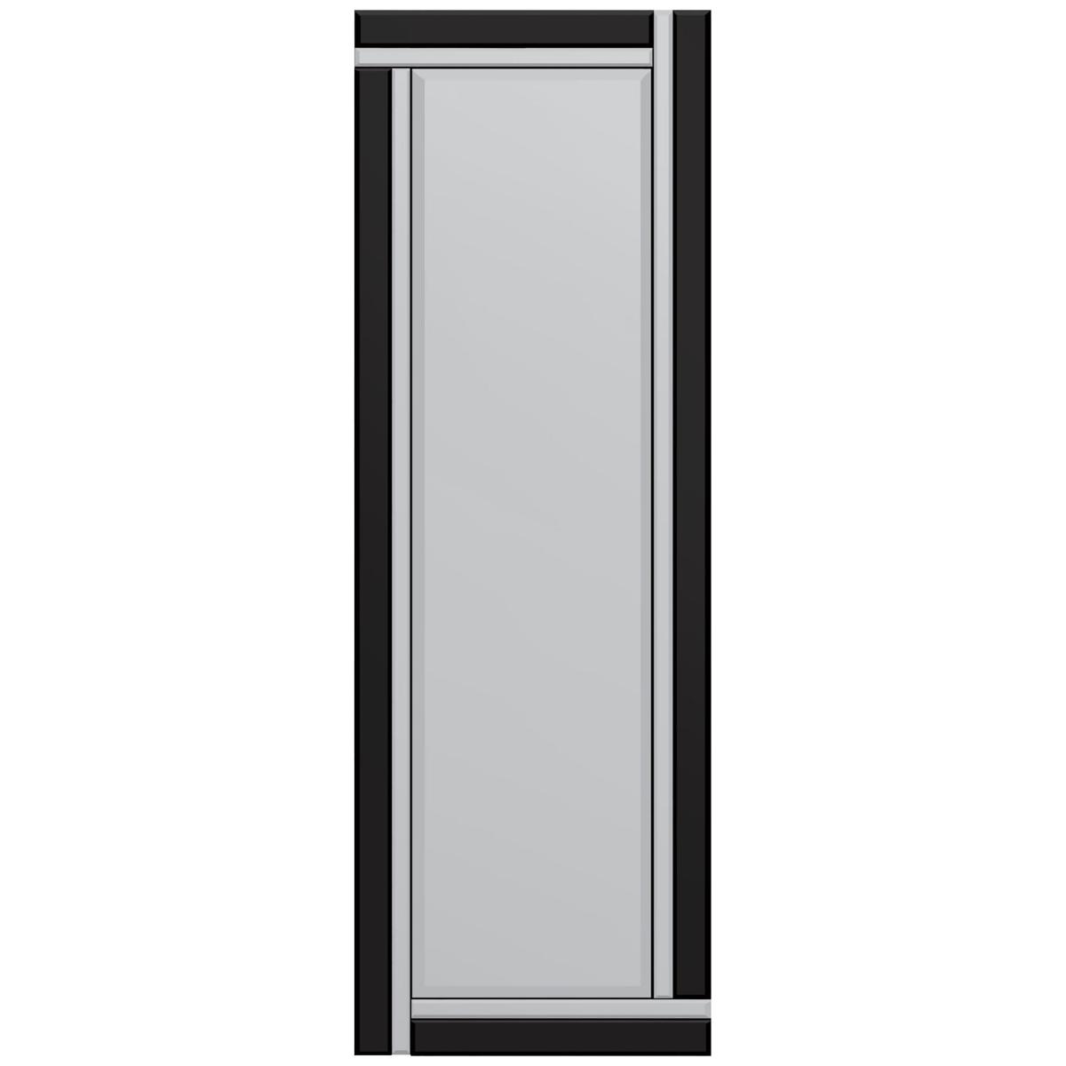 Black Double Bevelled Rectangle Full Length Free Standing Cheval Mirror – image 3