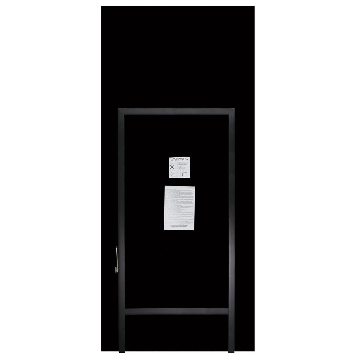 Black Double Bevelled Rectangle Full Length Free Standing Cheval Mirror – image 4
