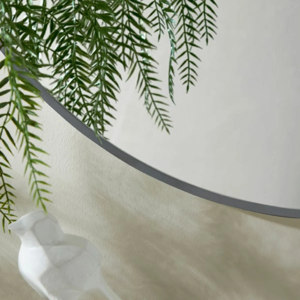 Essentials Round Mirror 70cm Grey – image 2
