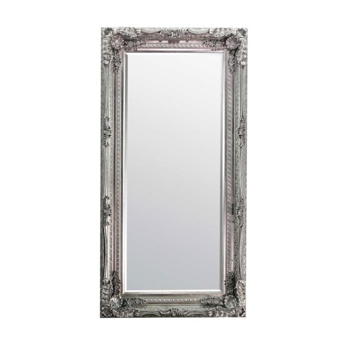 Carved Louis Rectangle Full Length Wall Mirror – image 2