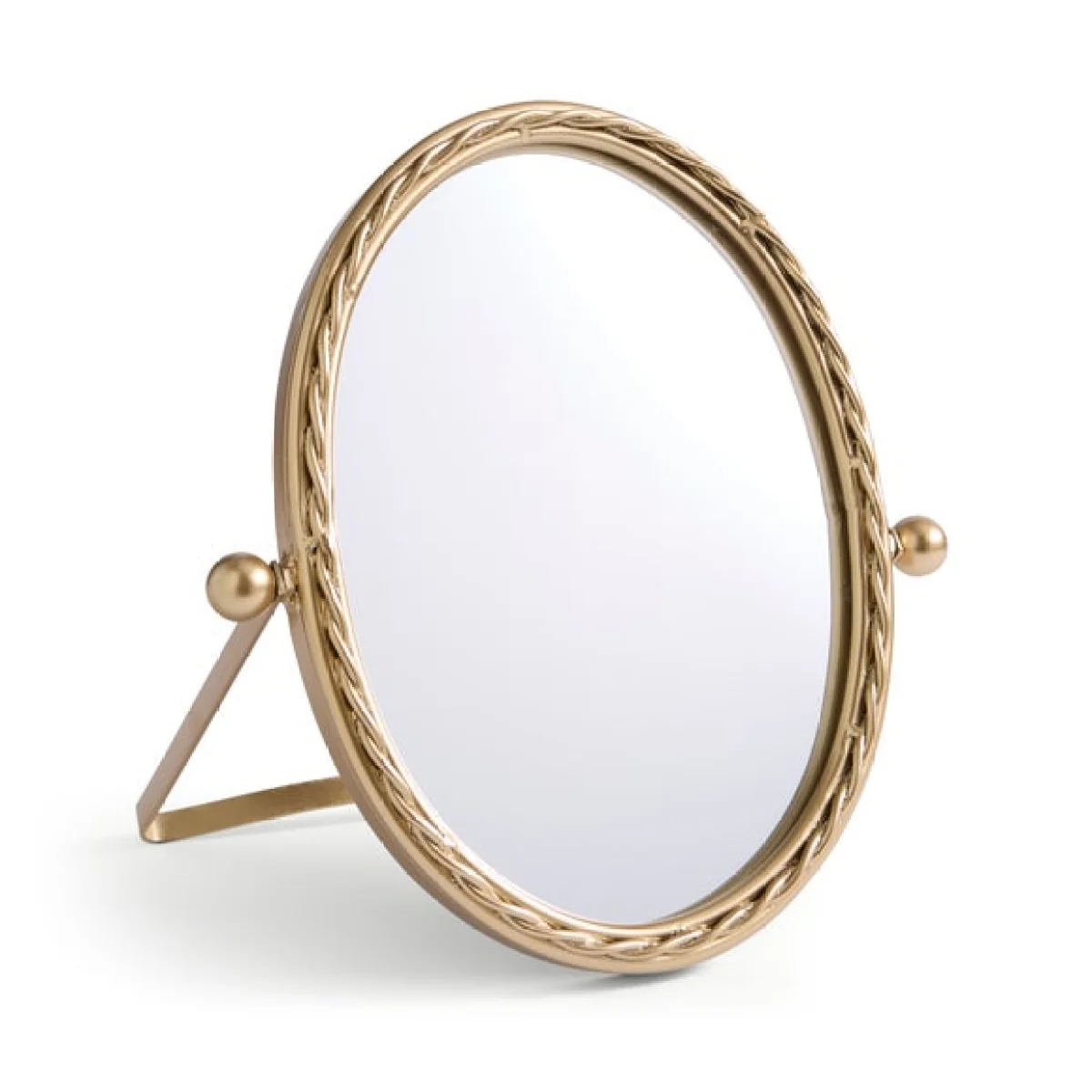 Twisted Frame Oval Dressing Table Mirror – image 3