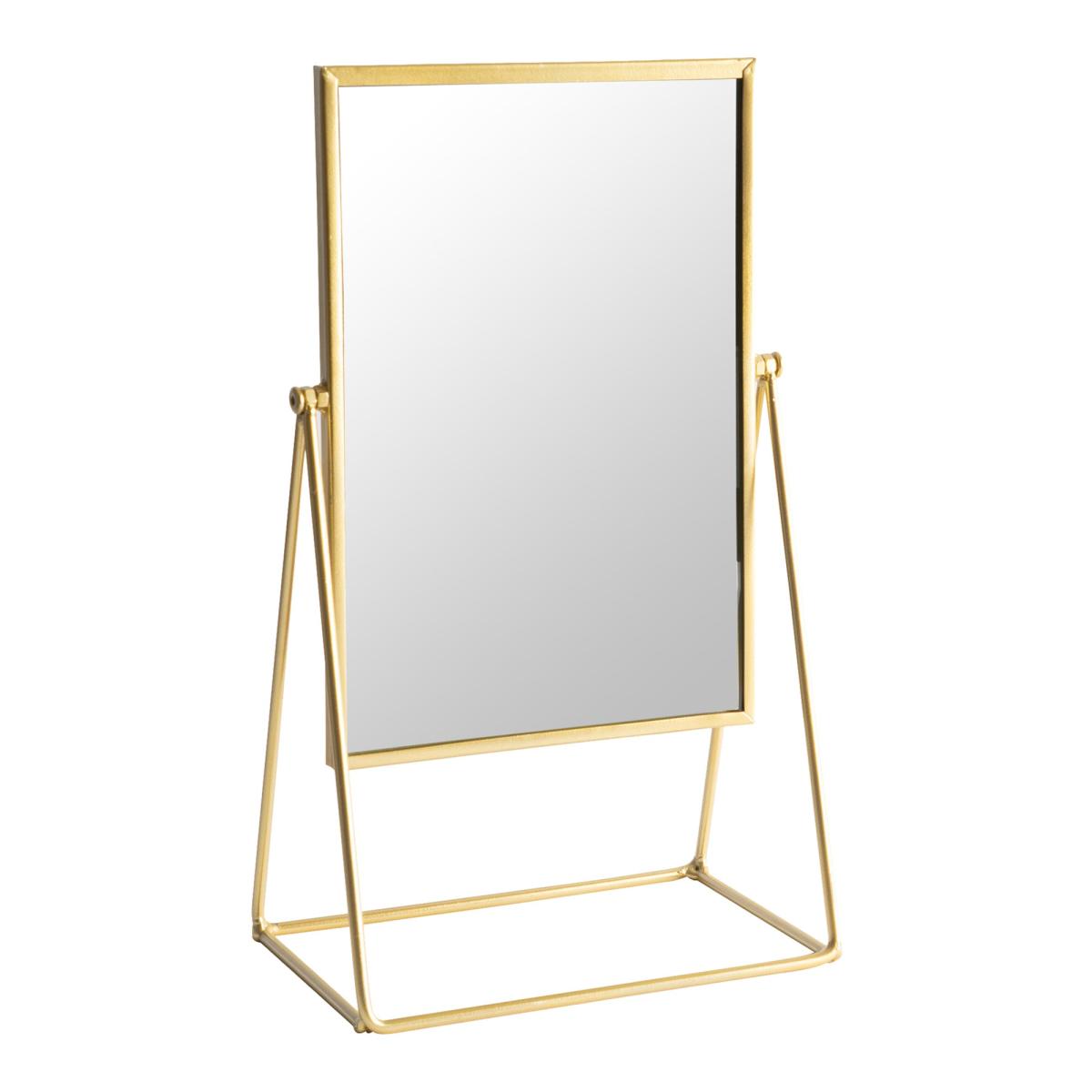 Harbour Housewares Free Standing Dressing Table Mirror Gold – image 2