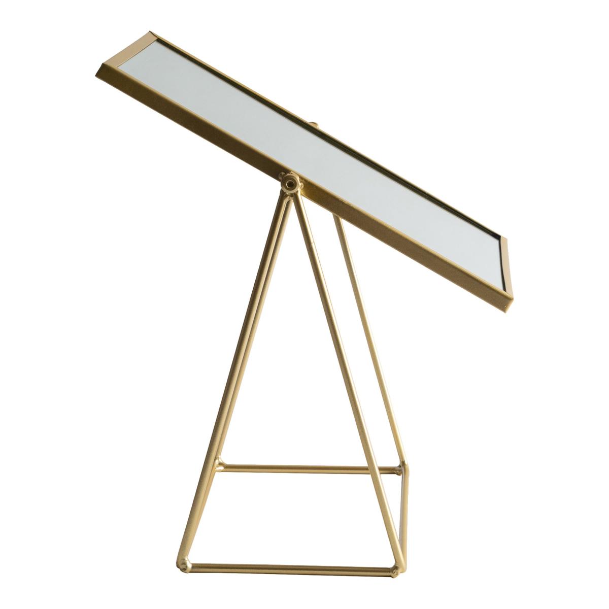 Harbour Housewares Free Standing Dressing Table Mirror Gold – image 4