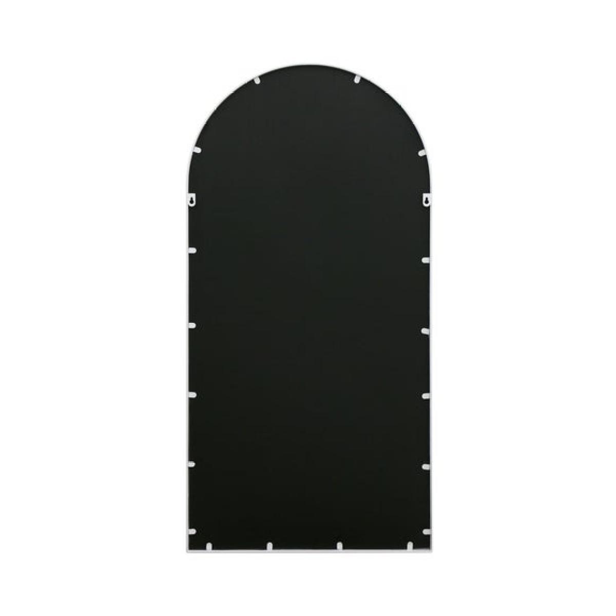 Typis Arched White Floral Wall Mirror – image 4