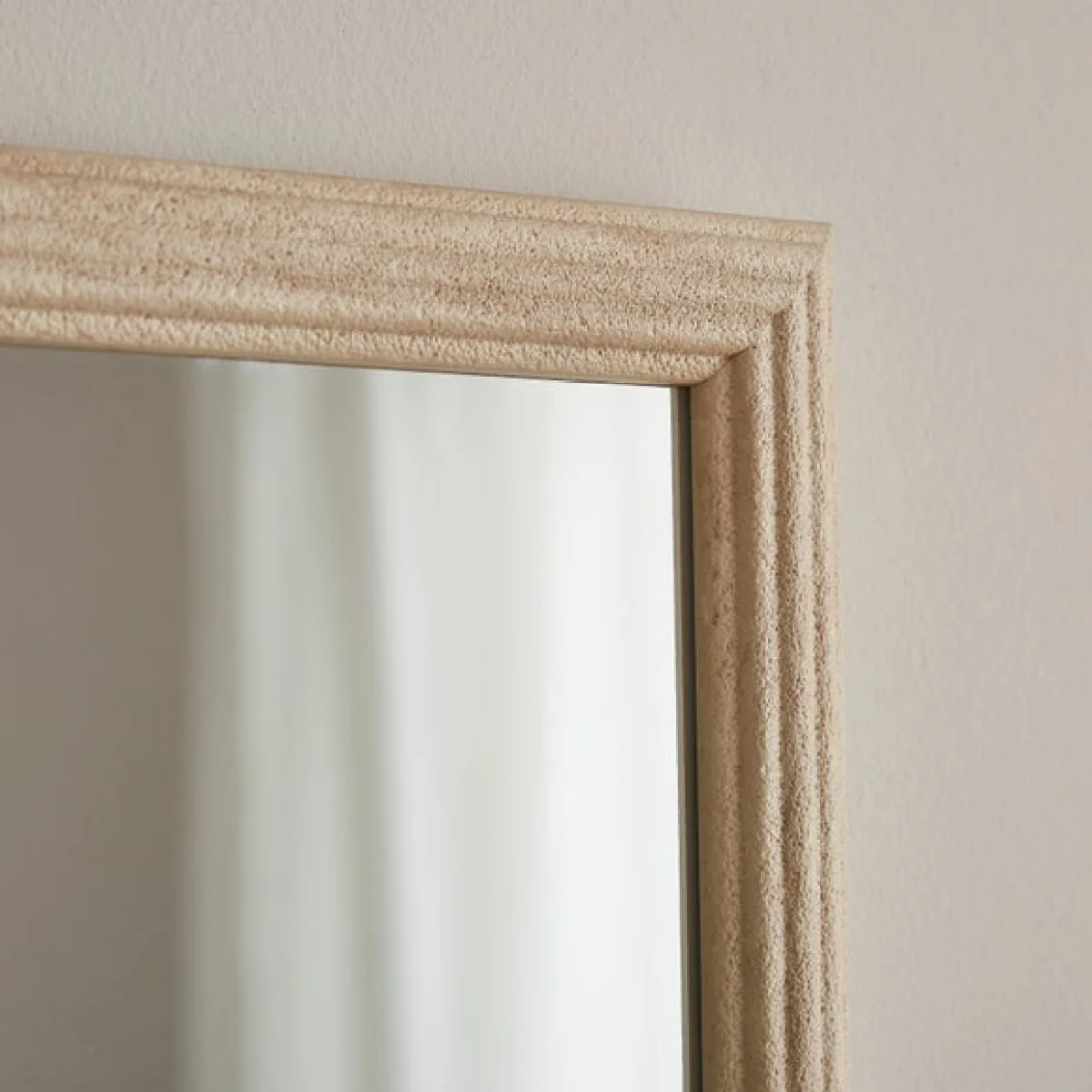 Sandi Stone Effect Rectangle Overmantel Wall Mirror – image 2