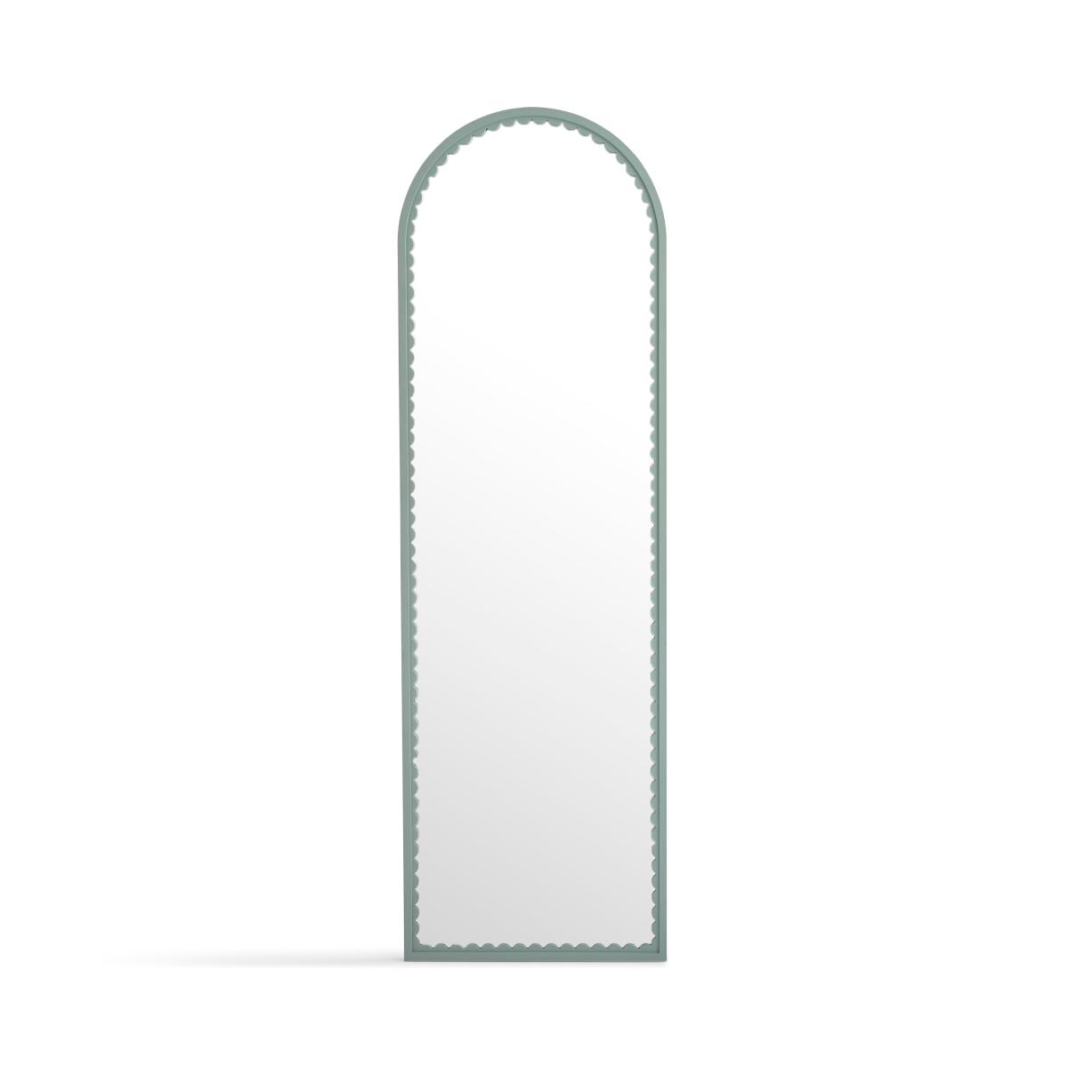 Remi Arched Scalloped Full Length Leaner Mirror – image 3