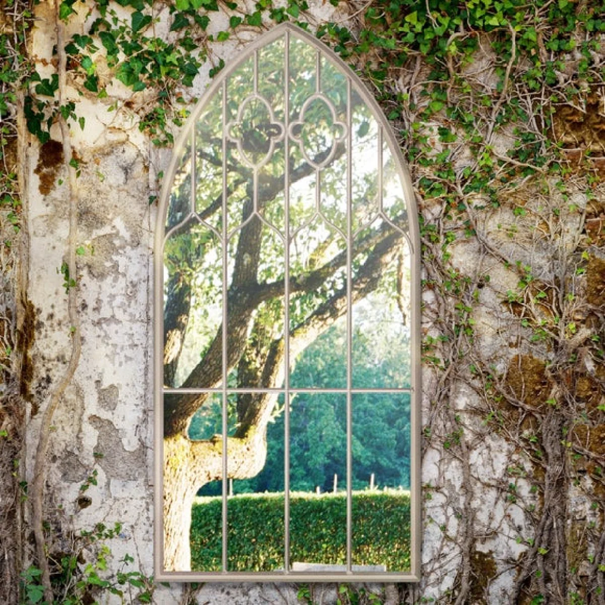 Buttercup Garden Mirror 140x75cm Beige – image 1