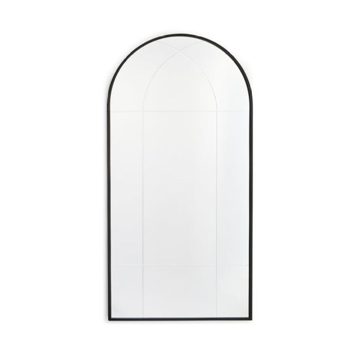 Cora Arched Etched Window Full Length Leaner Mirror – image 3