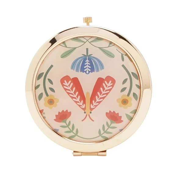 Sophia Lane Floral Compact Mirror – image 2