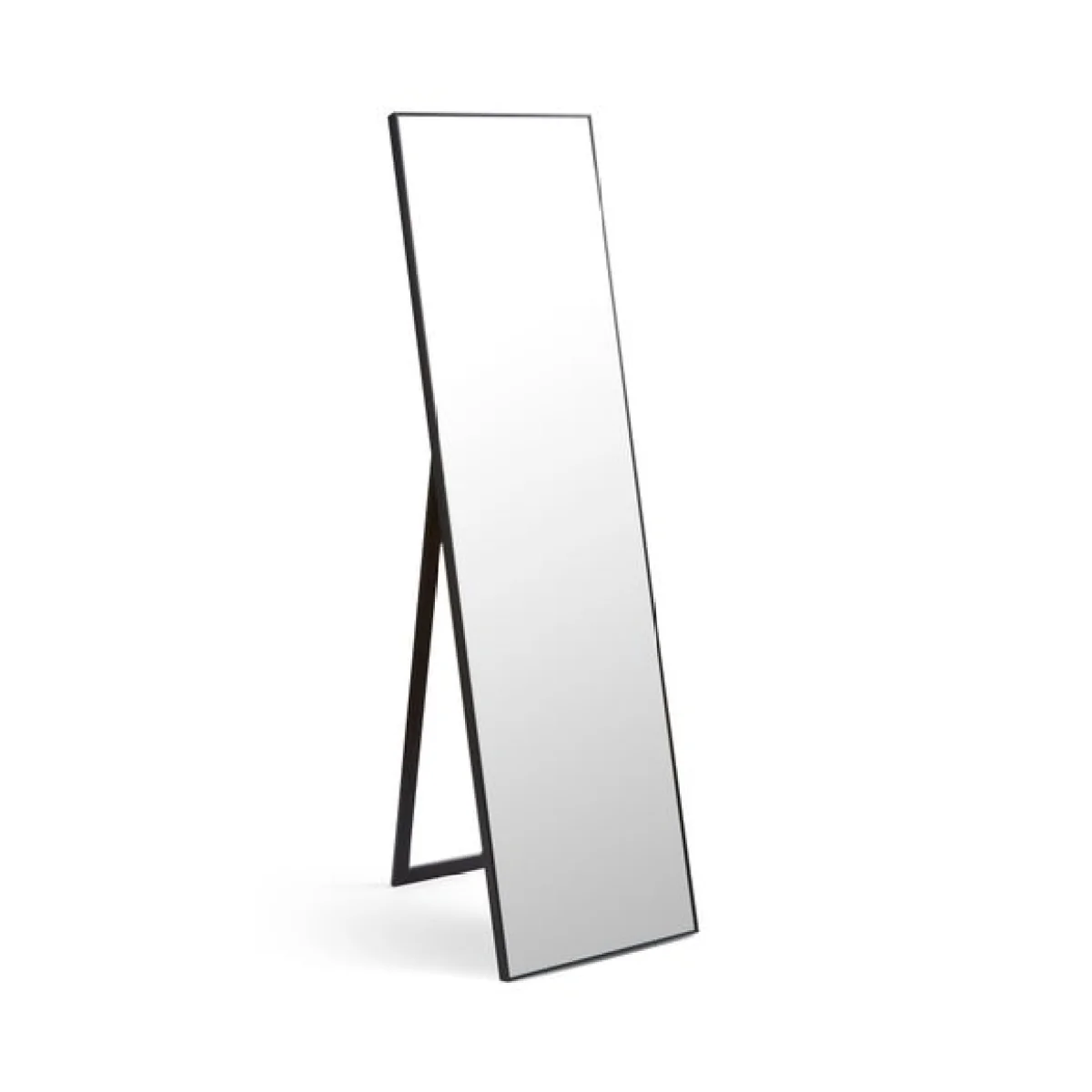 Freestanding Mirror, Black 150x40cm Black – image 3