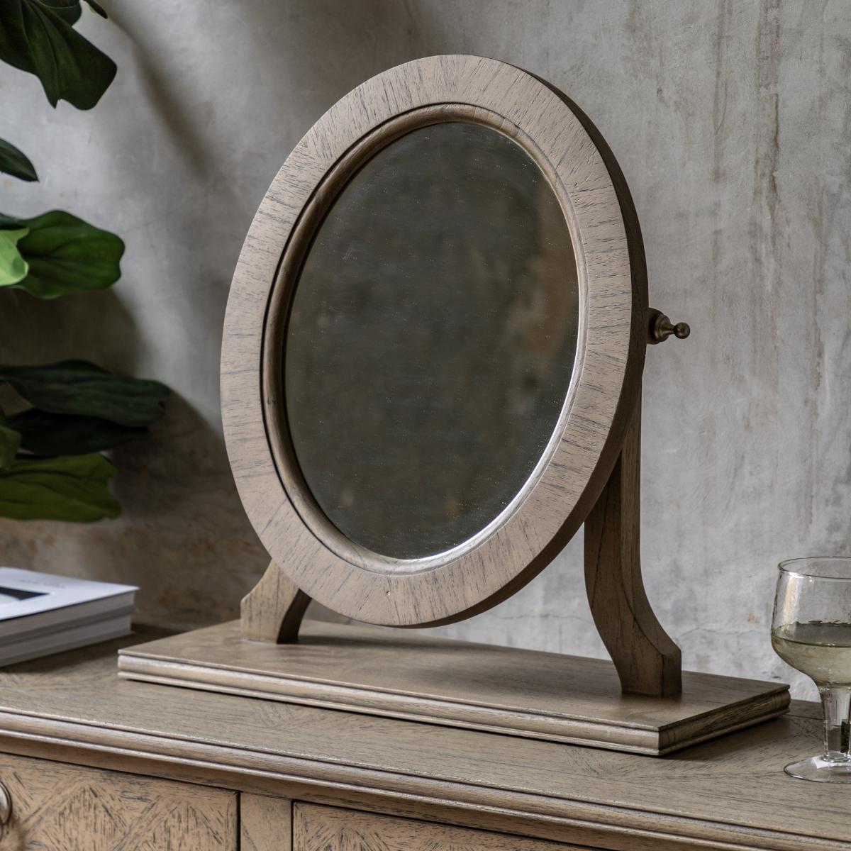 Modesto Dressing Table Mirror Natural – image 1