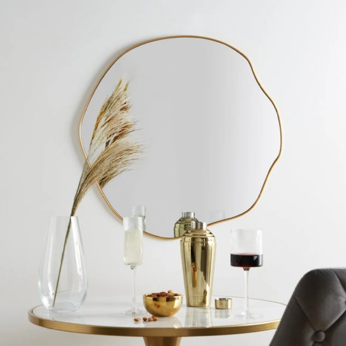 Round Pond Mirror, 63cm Silver – image 2