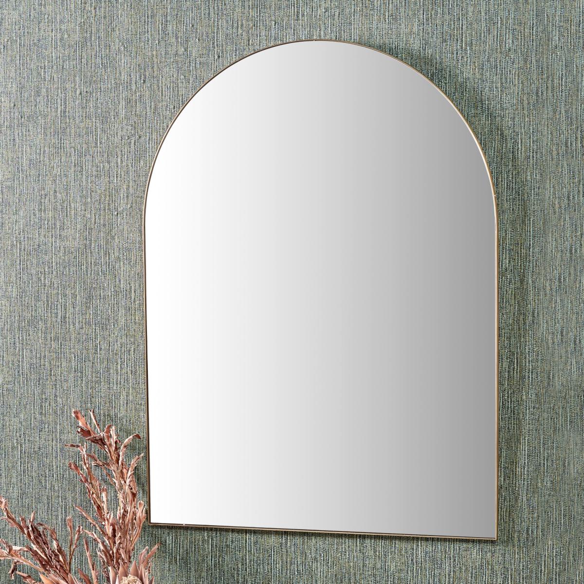 Metal Framed Arched Wall Mirror – image 1
