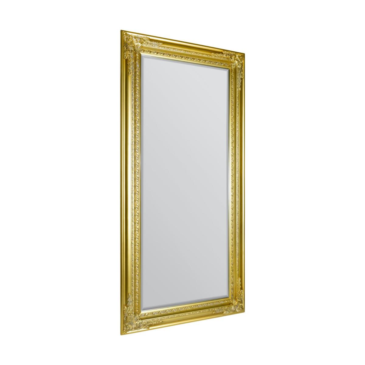 Caspian Vintage Elegant Rectangle Full Length Wall Mirror Gold – image 3