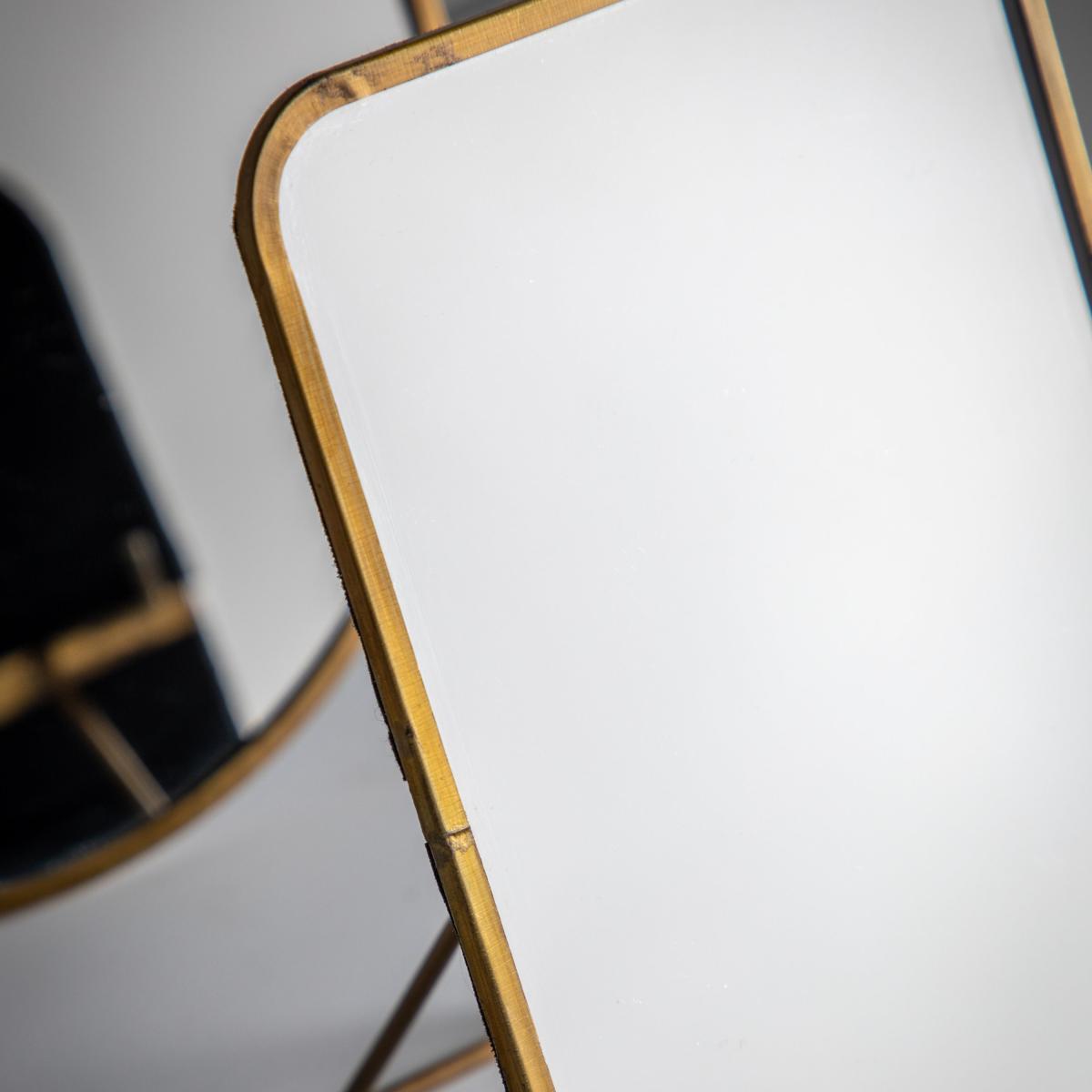 Mitchell Rectangle Free Standing Dressing Table Mirror Brass – image 2
