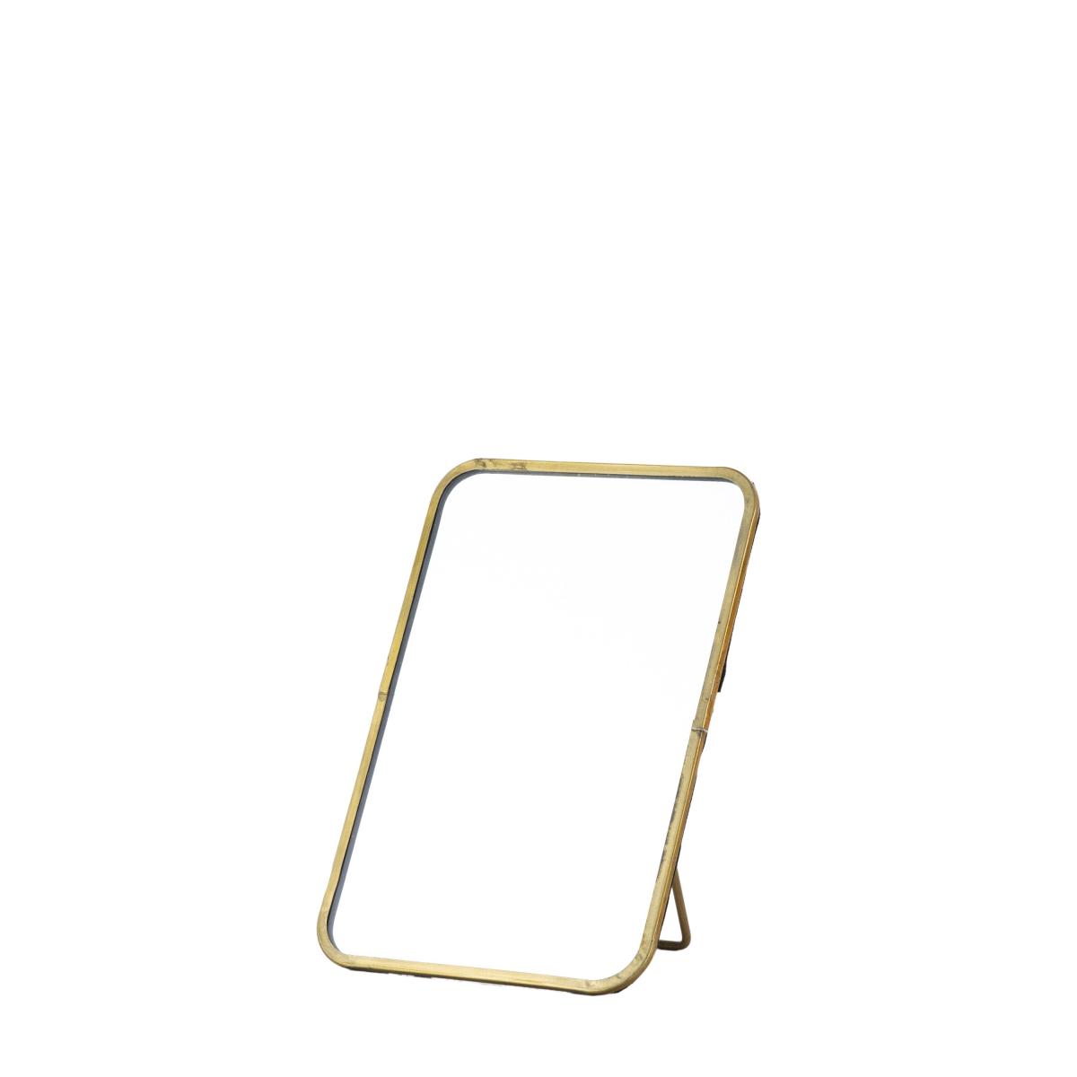 Mitchell Rectangle Free Standing Dressing Table Mirror Brass – image 4