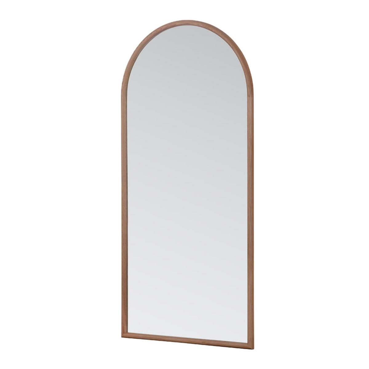 Yearn Solid Oak Arched Full Length Leaner Wall Mirror Natural – image 3