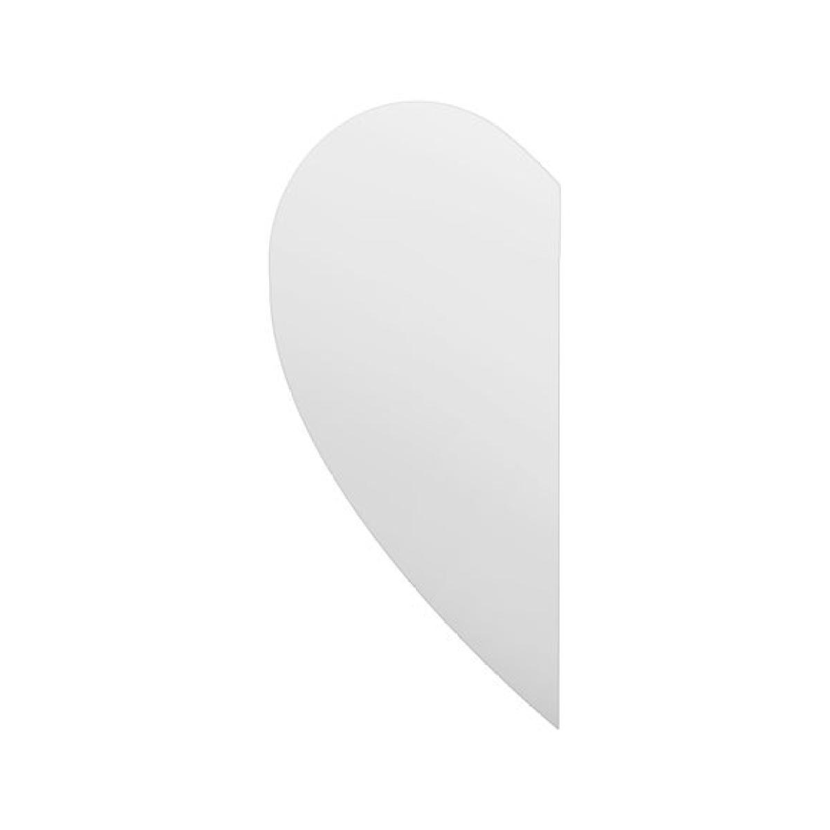 Wing Frameless Left Half Heart Wall Mirror – image 2