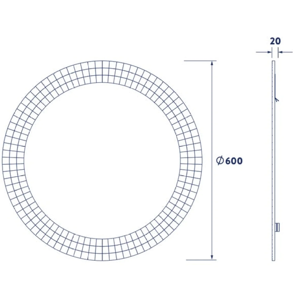 Croydex Meadley Circular Mirror Clear – image 4