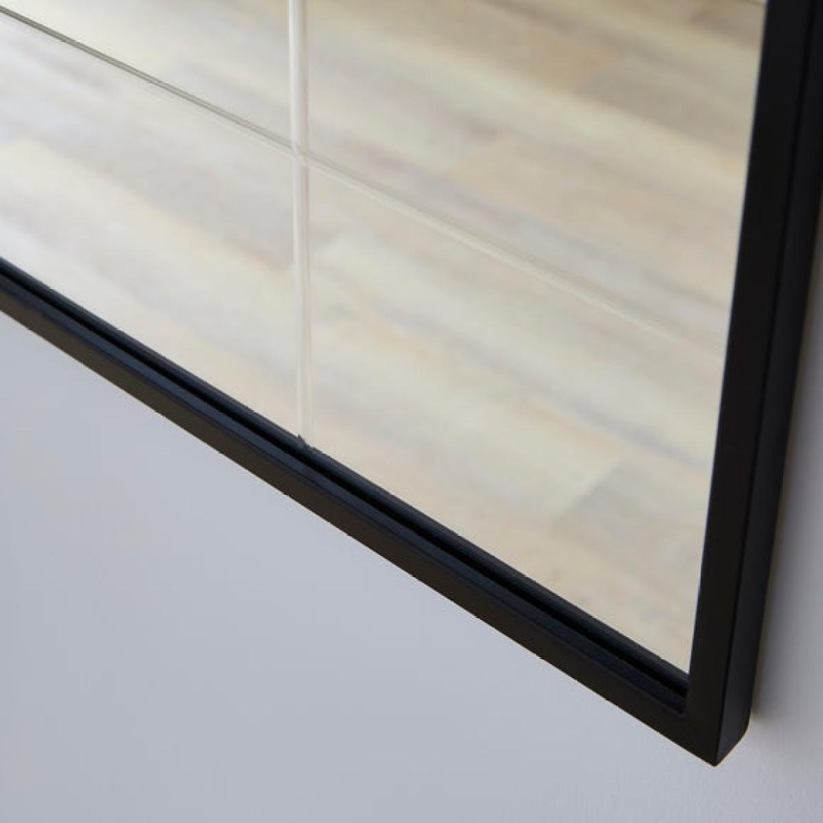 Cora Arched Etched Window Wall Mirror – image 2