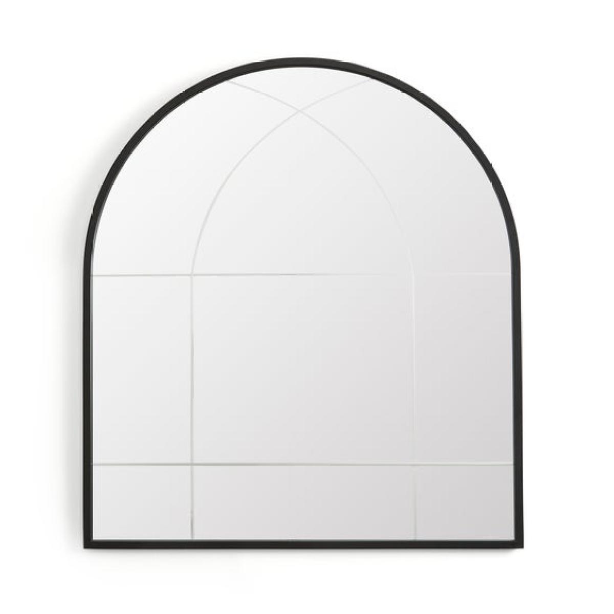 Cora Arched Etched Window Wall Mirror – image 3