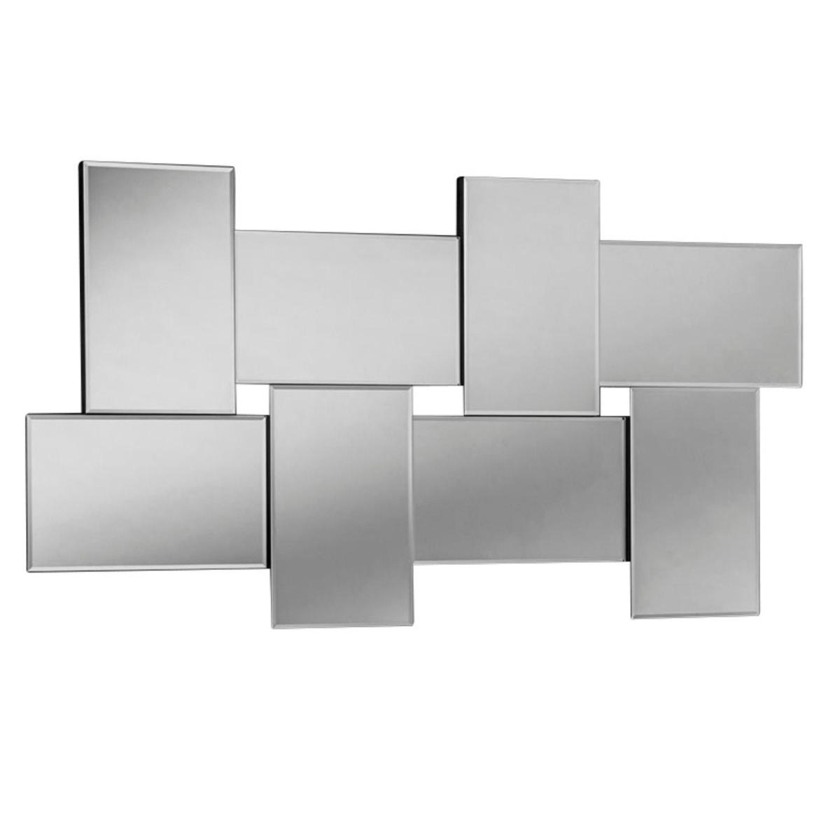 Yearn 3d Panelled Wall Mirror Black – image 2