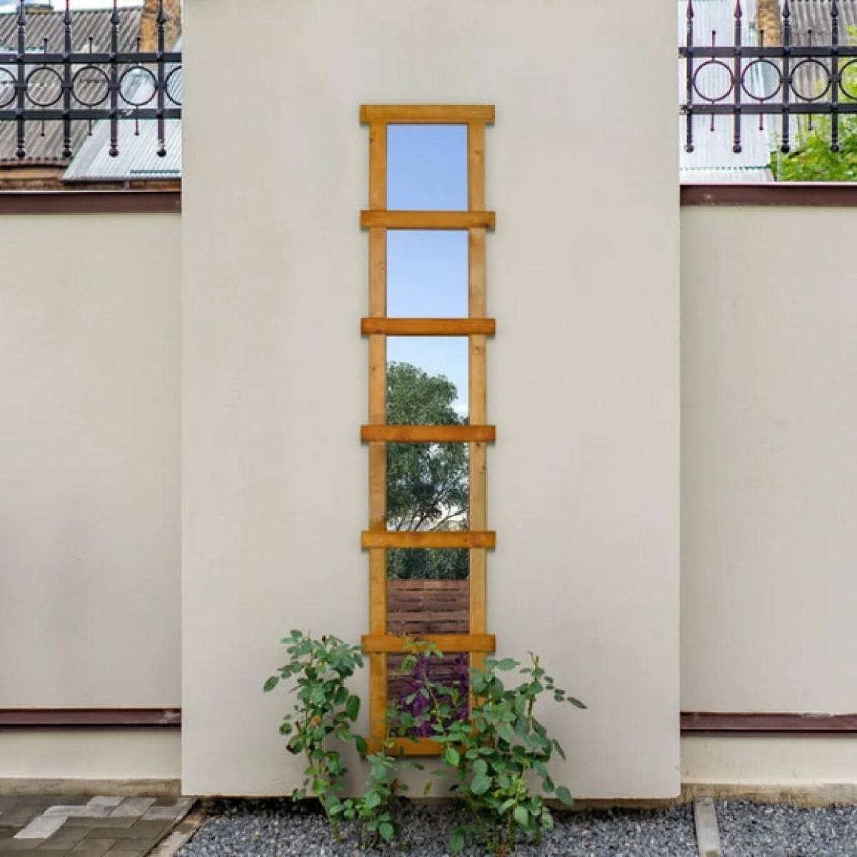 Trellis Indoor Outdoor Wall Mirror – image 1