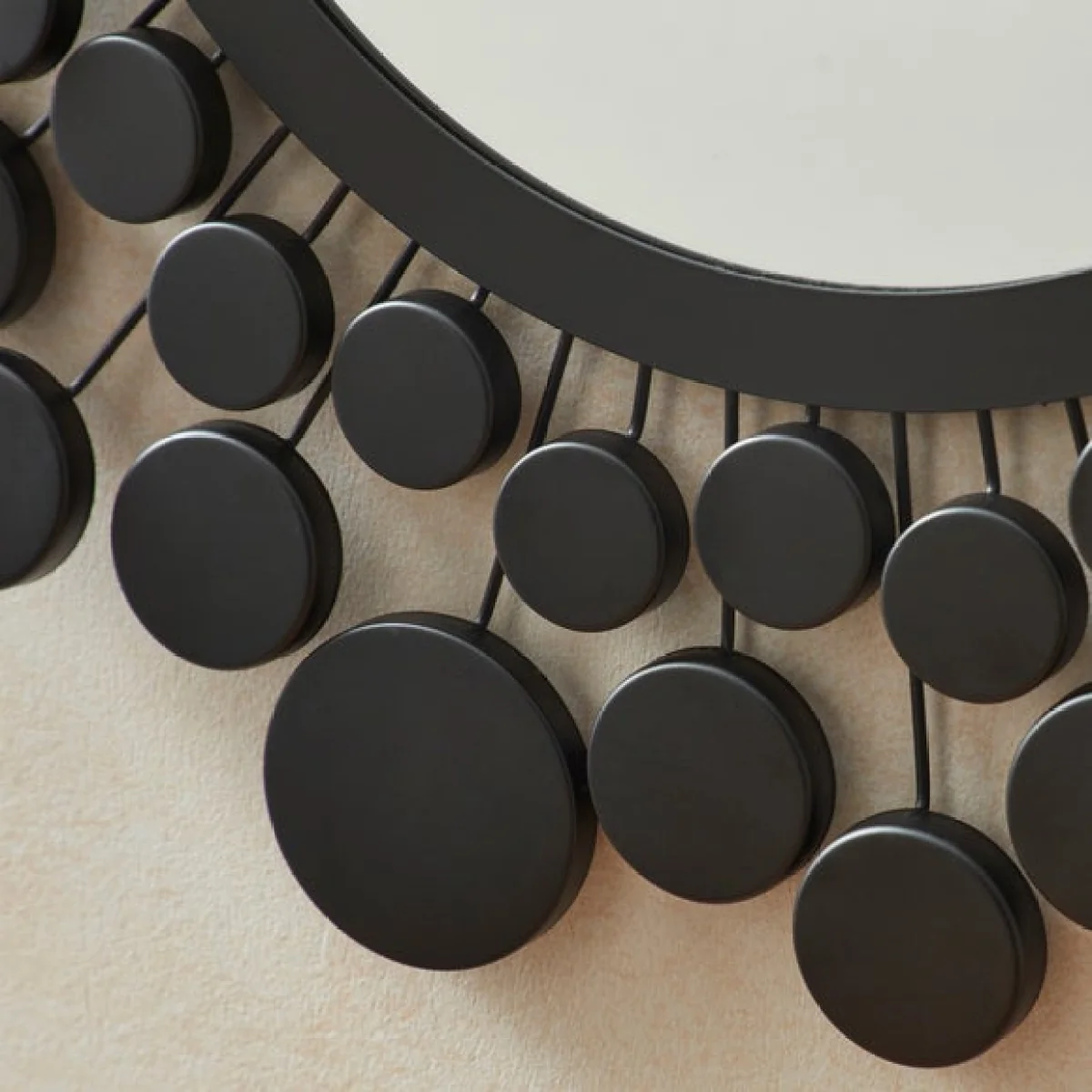 Amazonica Circles Round Indoor and Outdoor Mirror Black – image 3