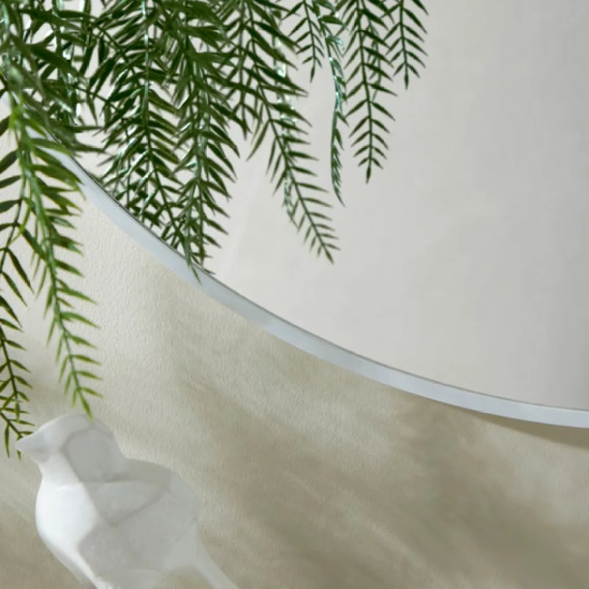 Essentials Round Mirror 70cm White – image 2