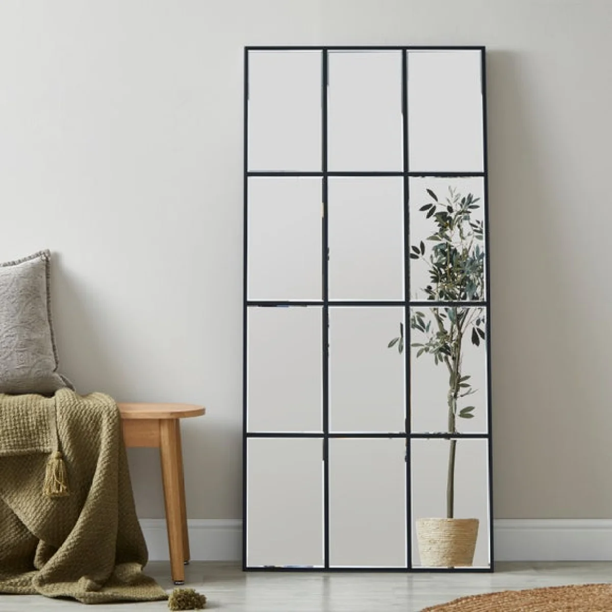 Luxe Window Mirror, 65x145cm Grey – image 2