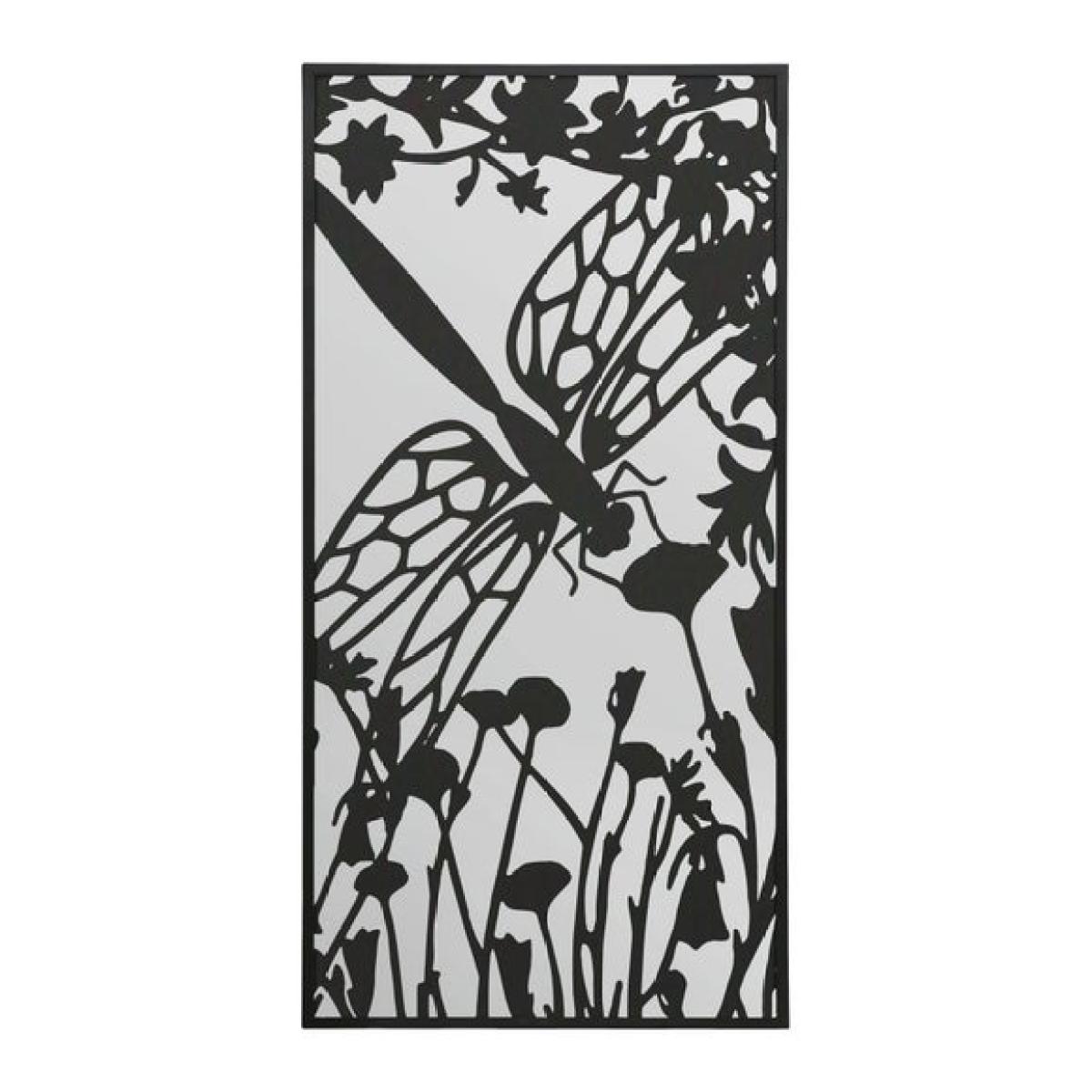Kirkby Dragonfly Silhouette Rectangle Indoor Outdoor Wall Mirror – image 3