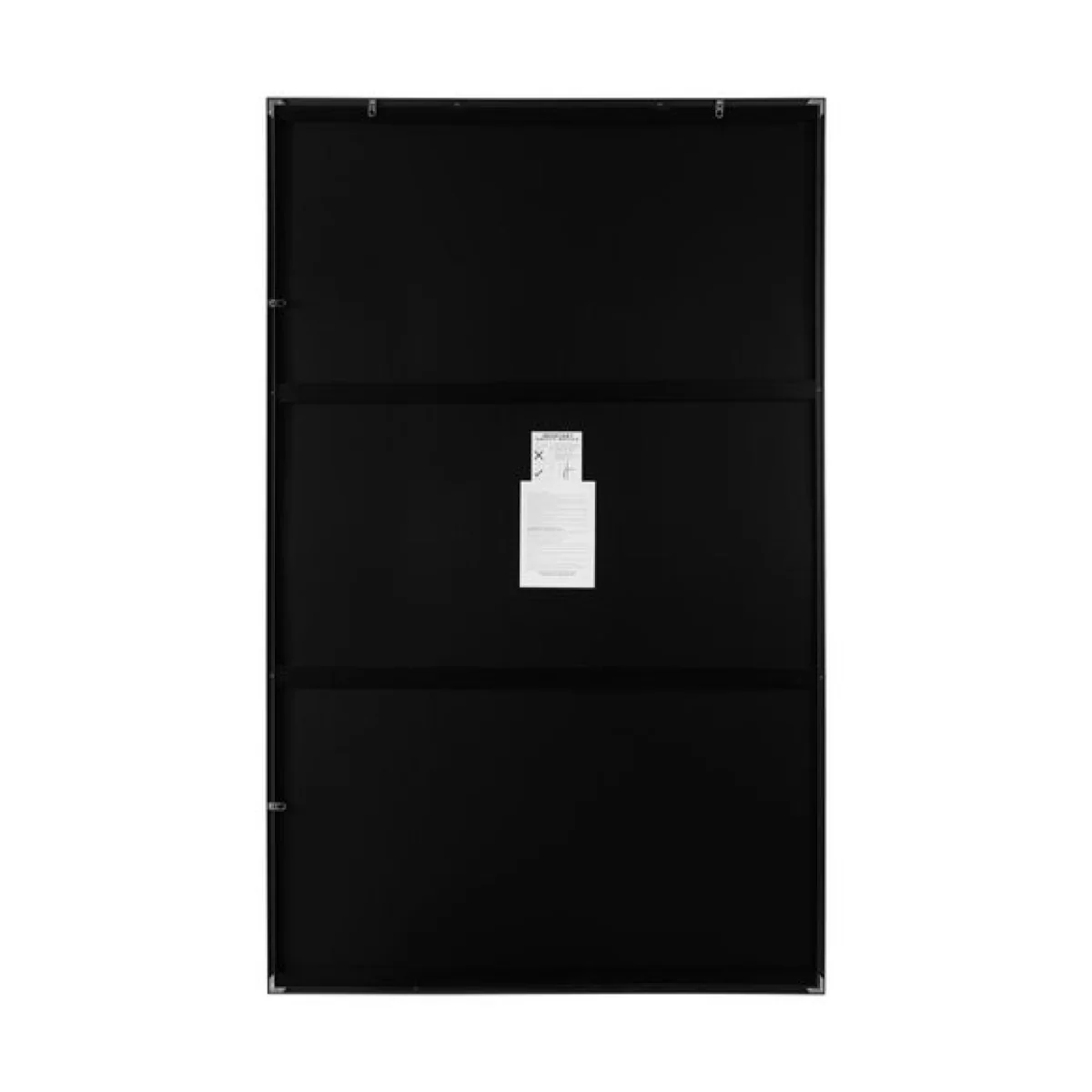 Artus Aluminium Edged Wide Wall Leaner Mirror Black – image 3