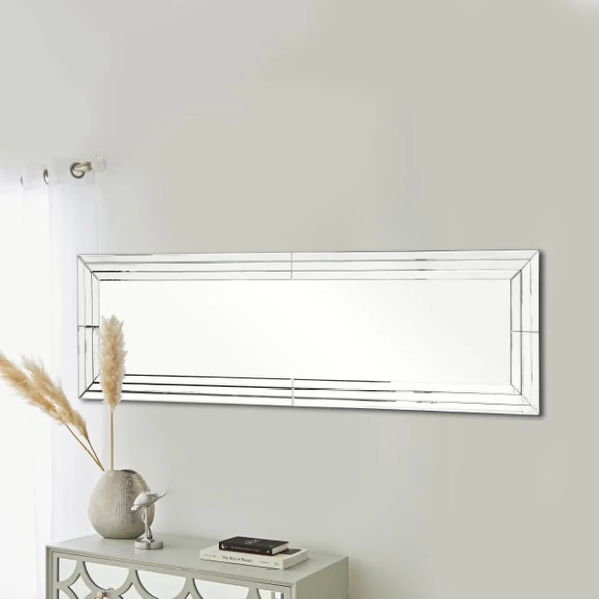 Triple Edge Leaner Mirror, 170x50cm Silver – image 2