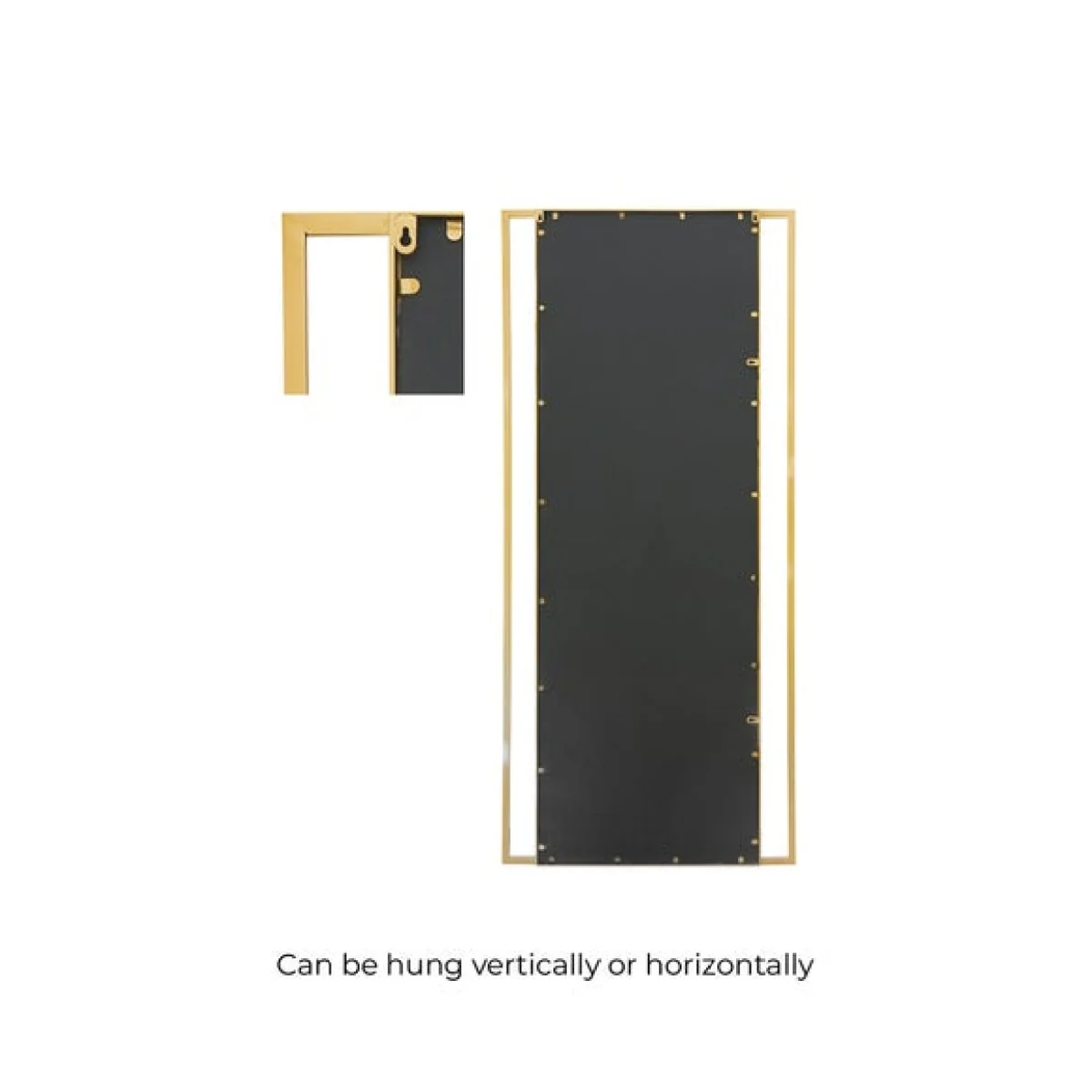 Senestra Modern Wall Leaner Mirror Black – image 4