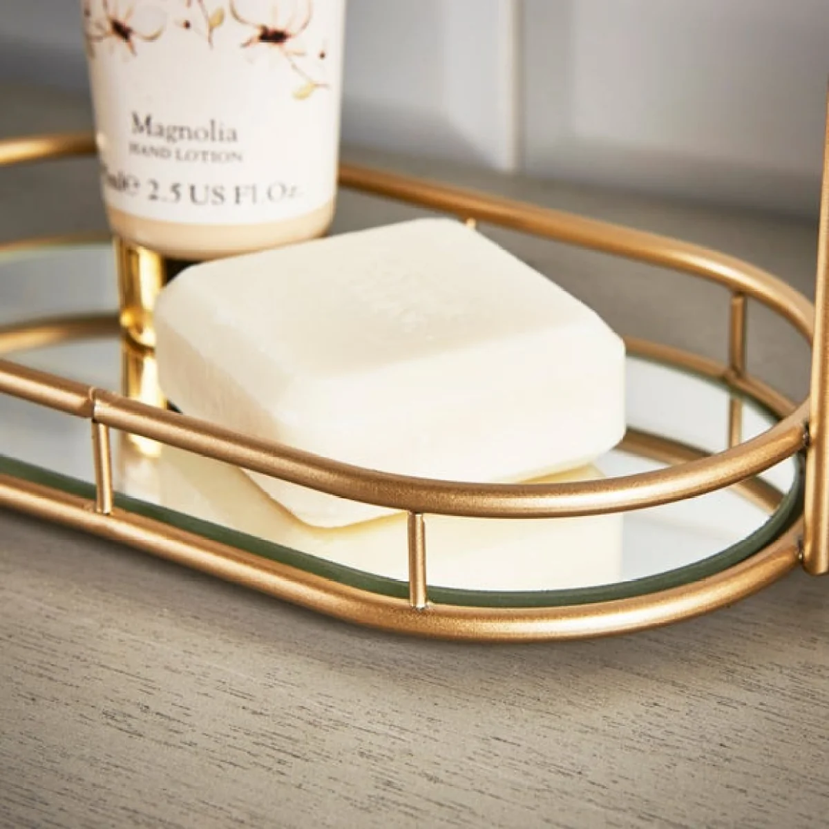 Modern Luxe Pedestal Mirror Chrome – image 3