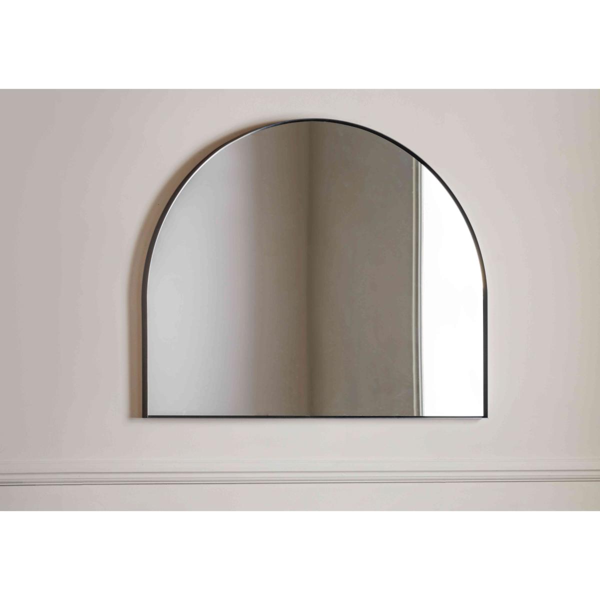 Heston Overmantle Mirror - Black – image 2