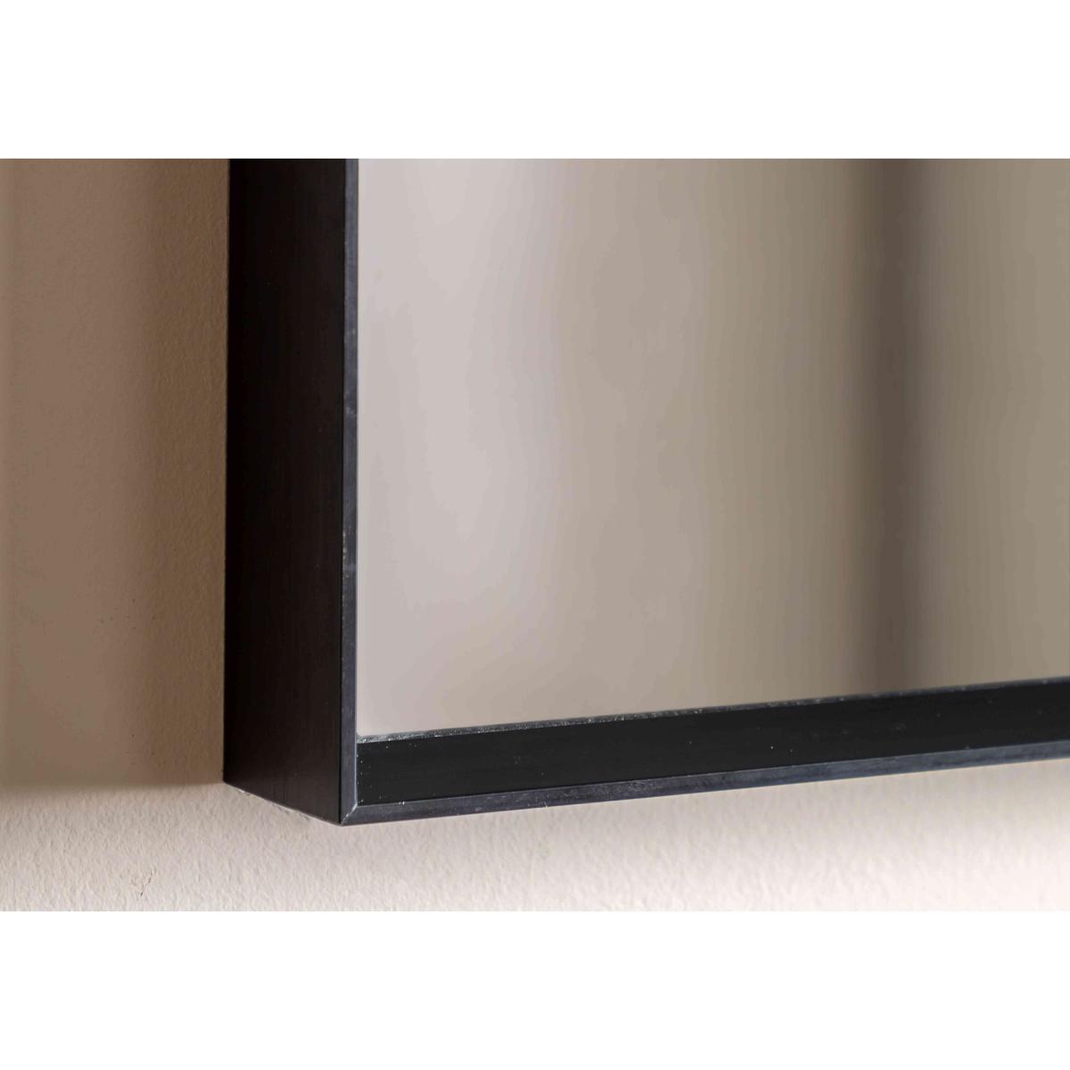 Heston Overmantle Mirror - Black – image 4