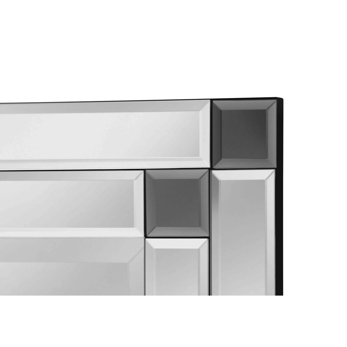 Grey Corner Detail Rectangle Mirror – image 3