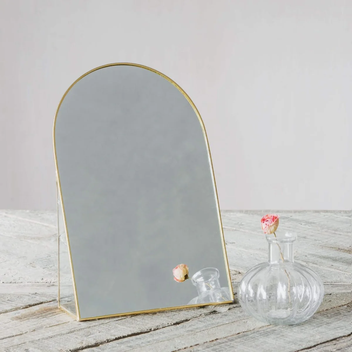 Gold Arch Table Mirror – image 1