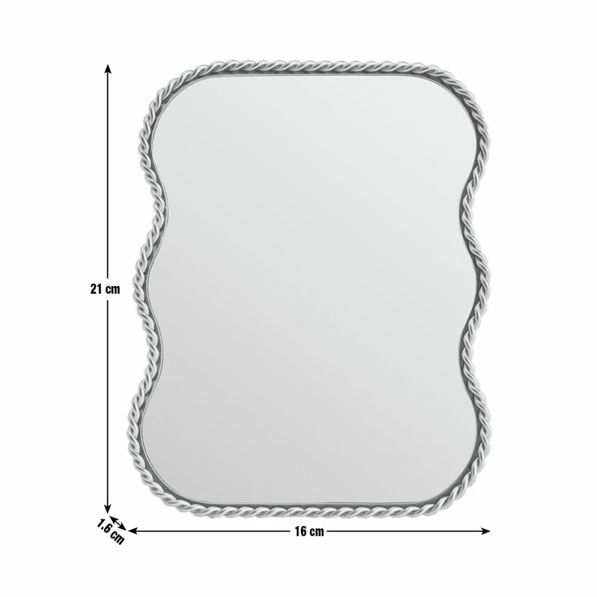 Habitat Gold Rope Twist Dressing Table Mirror - 21x16cm – image 6